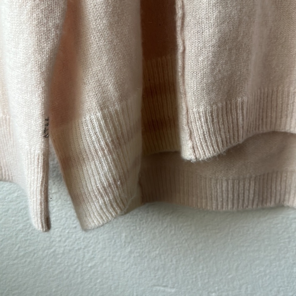 ATM sweater soft peach size large 100% cashmere soft girl - Picture 3 of 13